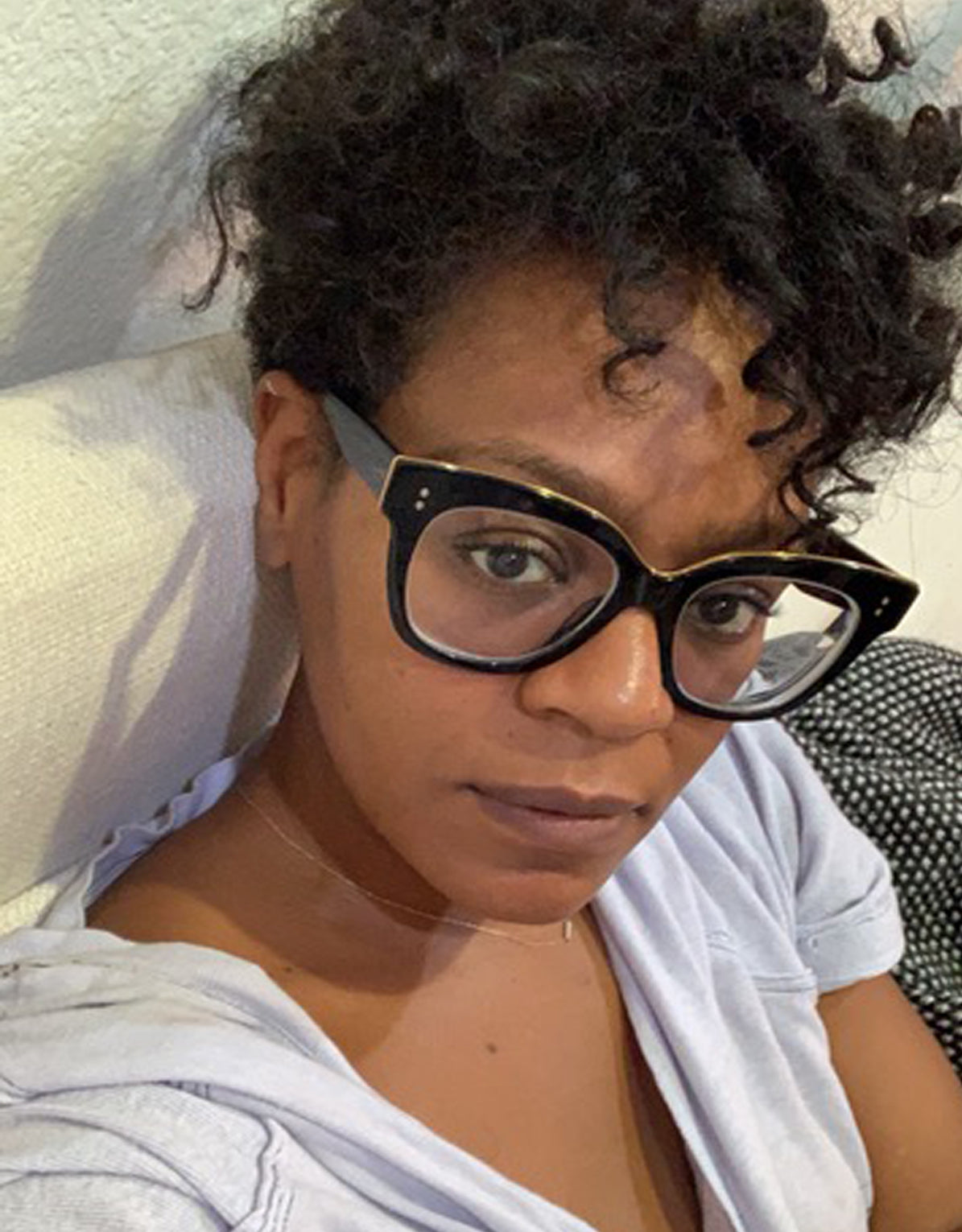 Adrian Jamison's hair before transitioning